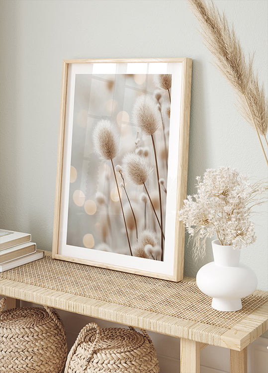 Fluffy Plant Stems Plakat - Posterbox.dk