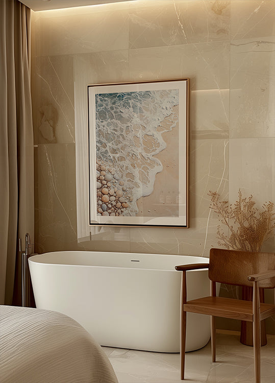 Foam and Pebbles Plakat - Posterbox.dk