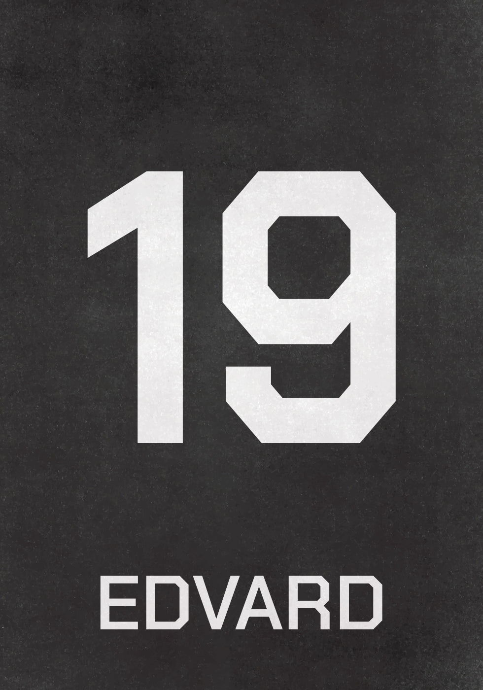 Football Number Plakat - Posterbox.dk