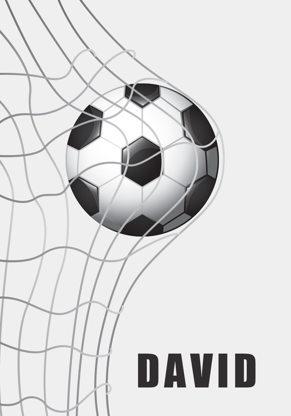 Football, Personalized Name Print Plakat - Posterbox.dk