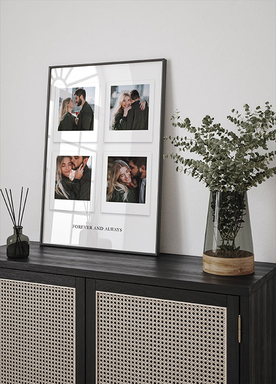 Forever and Always Couple Collage Plakat - Posterbox.dk