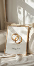 Forever Entwined in Gold, Wedding Ring Personalized Plakat - Posterbox.dk