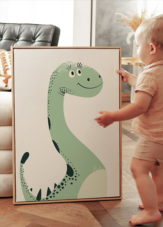 Friendly Dinosaur Plakat - Posterbox.dk