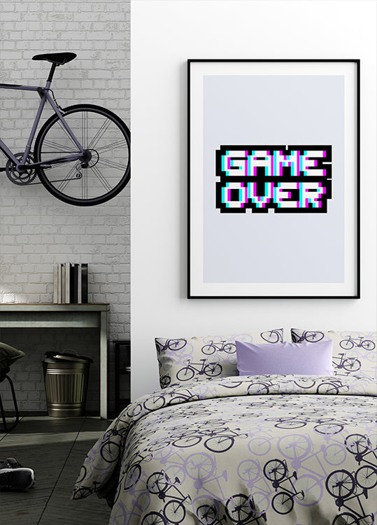 Gaming Over Plakat - Posterbox.dk