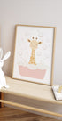 Giraffe Bath Plakat - Posterbox.dk