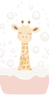 Giraffe Bath Plakat - Posterbox.dk
