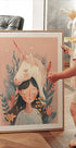 Girl and Unicorn Plakat - Posterbox.dk