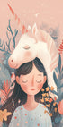 Girl and Unicorn Plakat - Posterbox.dk