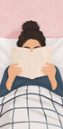 Girl Reading a Book Plakat - Posterbox