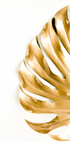 Gold Monstera Leaf Plakat - Posterbox.dk
