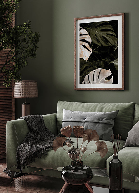 Golden Monstera №1 Plakat - Posterbox.dk