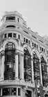 Gran Vía Madrid Architecture Black & White Plakat - Posterbox