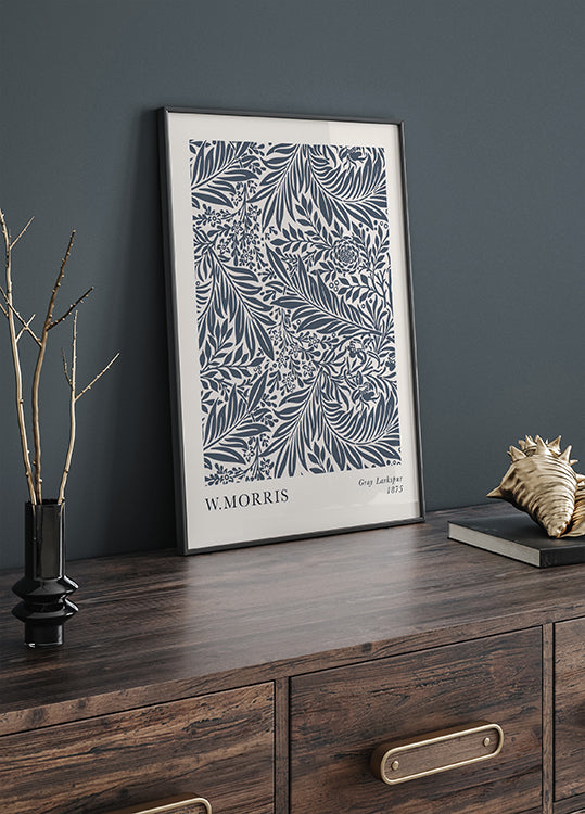 Gray Larkspur Plakat - Posterbox.dk