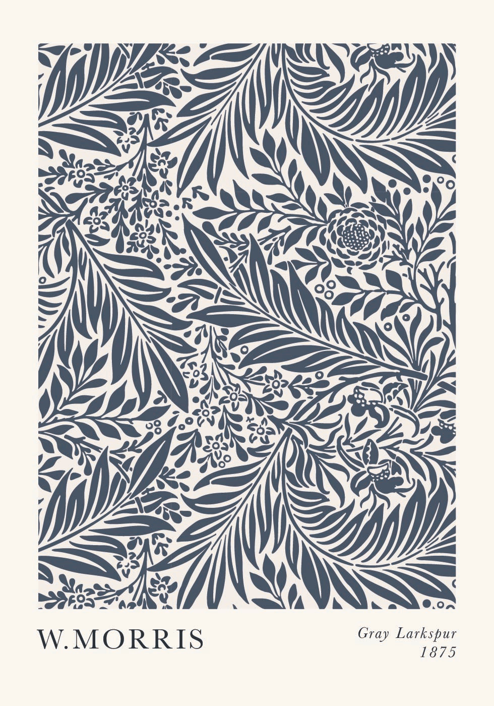 Gray Larkspur Plakat - Posterbox.dk