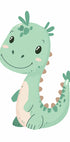 Green Dinosaur Plakat - Posterbox.dk