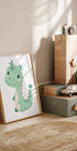 Green Dinosaur Plakat - Posterbox.dk