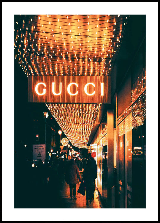 Gucci Night Lights Plakat - Posterbox.dk
