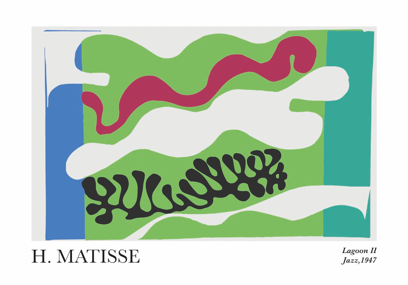H.Matisse Lagoon II Plakat - Posterbox.dk