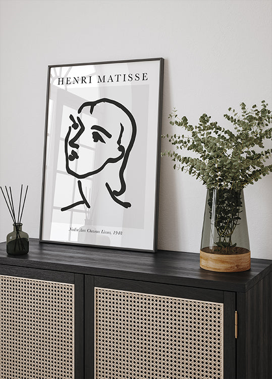 H. Matisse Nadia Aux Cheveux Lisses Plakat - Posterbox.dk