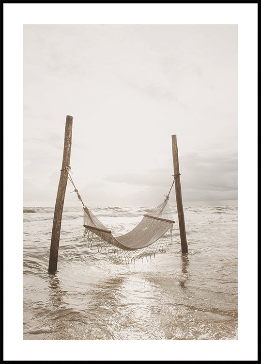 Hammock on a Tropical Beach Plakat - Posterbox.dk