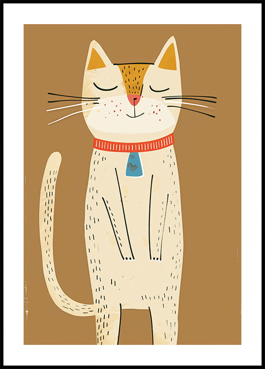 Happy Cat Plakat - Posterbox.dk