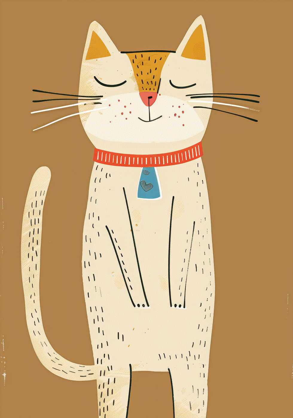 Happy Cat Plakat - Posterbox.dk