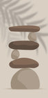 Harmony 2, Zen Balancing Stones and Shadow Plakat - Posterbox