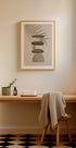 Harmony 2, Zen Balancing Stones and Shadow Plakat - Posterbox