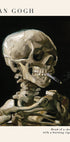 Head of a Skeleton with a Burning Cigarette Plakat - Posterbox.dk