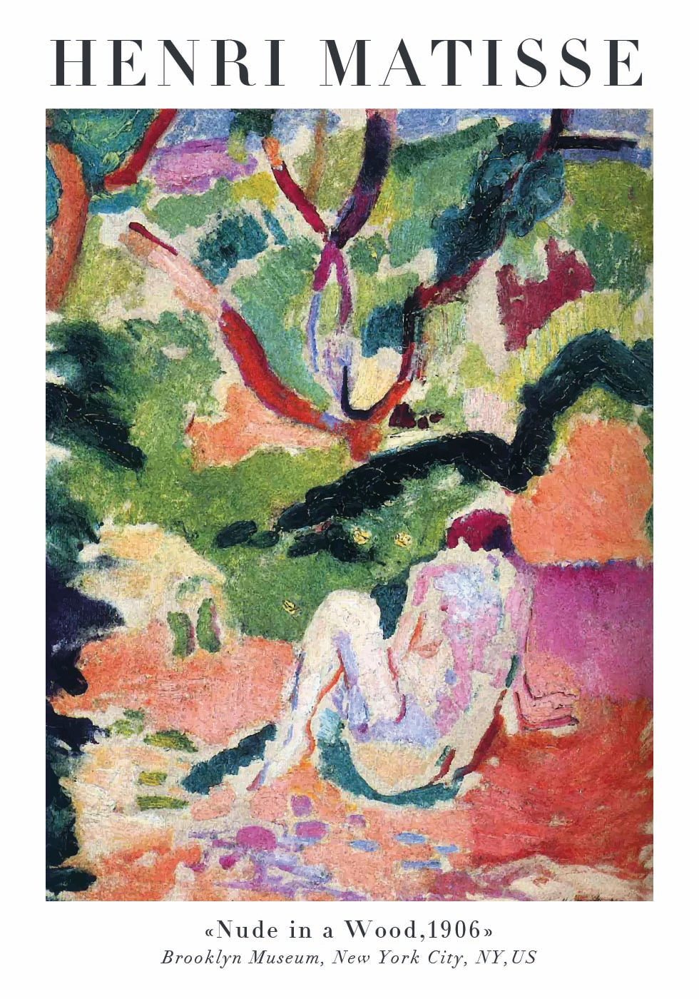 Henri Matisse Nude in a Wood Plakat - Posterbox.dk