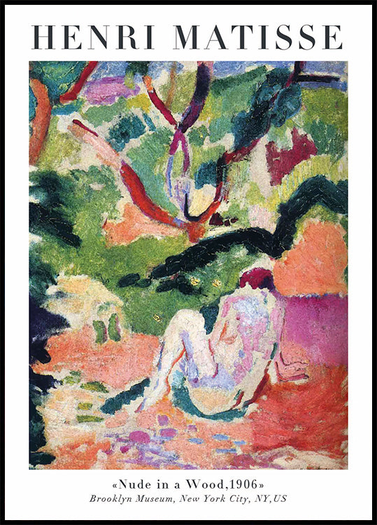 Henri Matisse Nude in a Wood Plakat - Posterbox.dk
