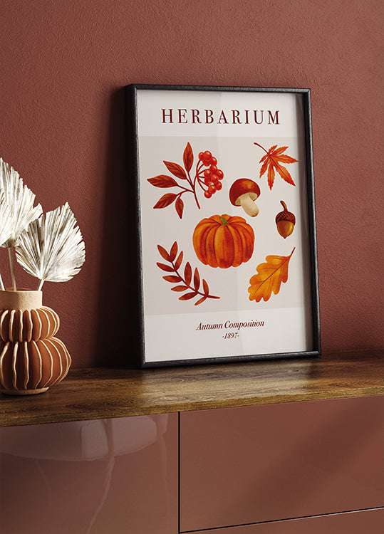 Herbarium Autumn Composition Plakat - Posterbox.dk