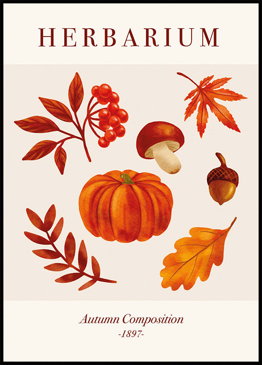 Herbarium Autumn Composition Plakat - Posterbox.dk