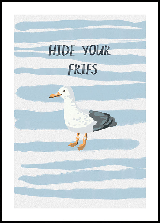 Hide Your Fries Plakat - Posterbox.dk