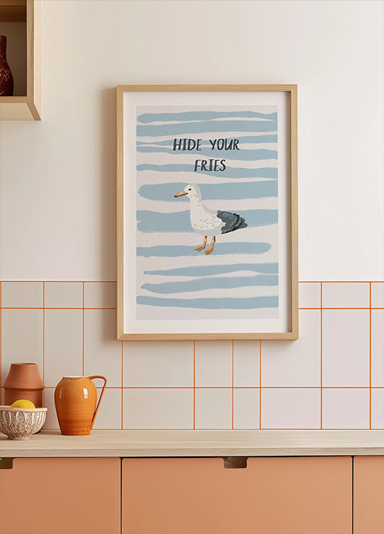 Hide Your Fries Plakat - Posterbox.dk