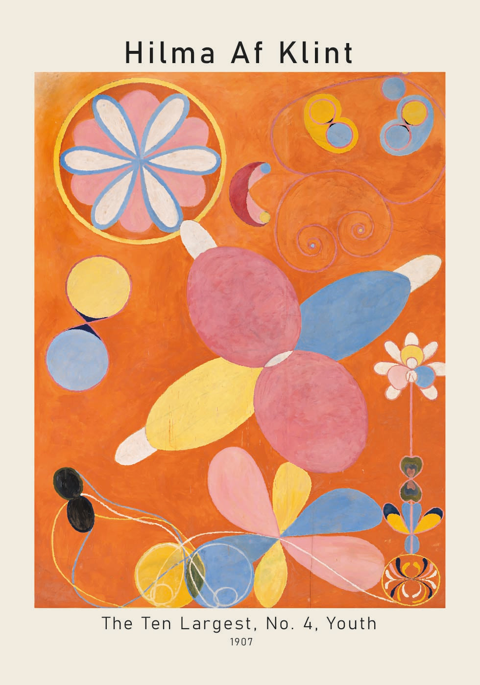 Hilma Af Klint - The Ten Largest, No. 4, Youth Plakat - Posterbox.dk