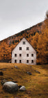 House Near the Autumn Mountains Plakat - Posterbox.dk