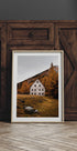 House Near the Autumn Mountains Plakat - Posterbox.dk
