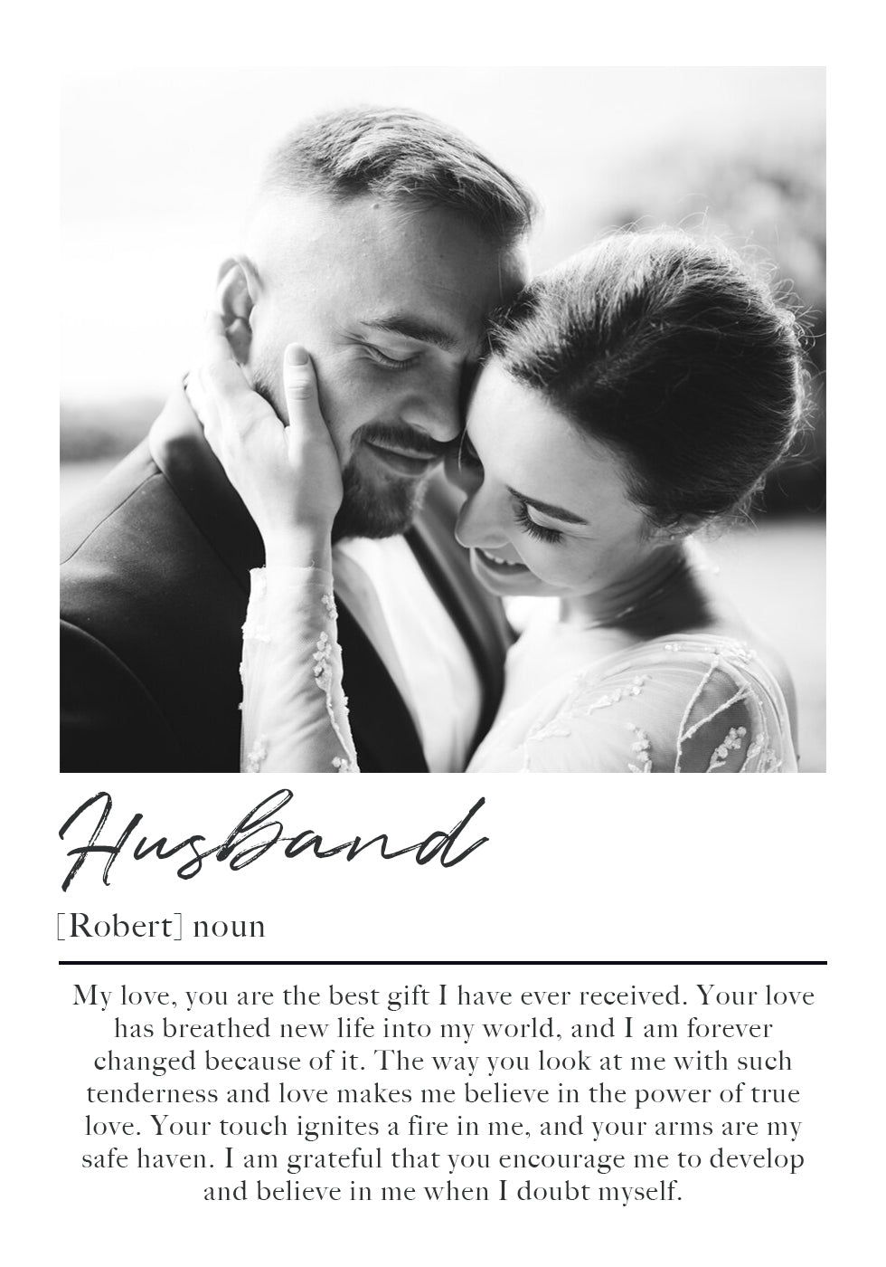 Husband Personalized Plakat - Posterbox.dk