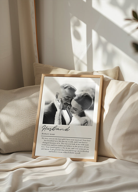 Husband Personalized Plakat - Posterbox.dk