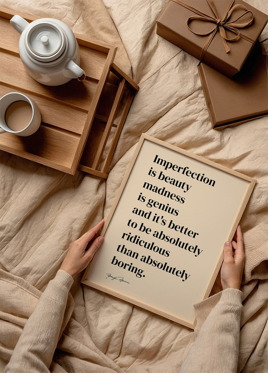 Imperfection Is Beauty Plakat - Posterbox.dk