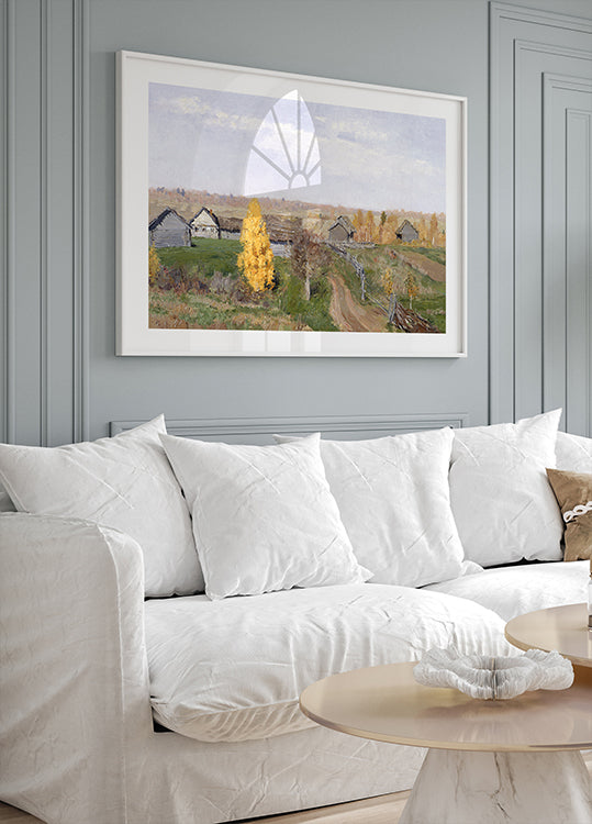 Isaac Levitan - Golden Autumn Plakat - Posterbox.dk