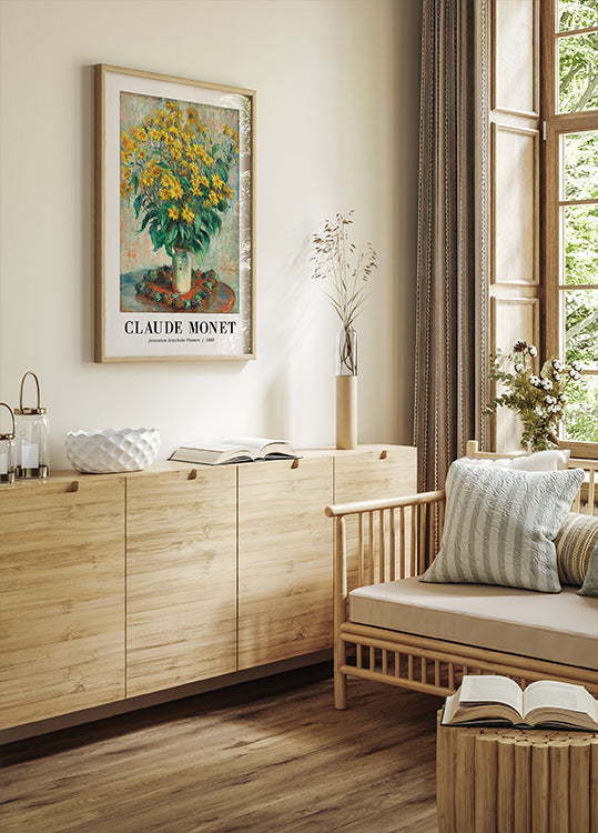 Jerusalem Artichoke Flowers, Claude Monet Plakat - Posterbox.dk