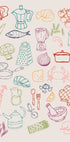 Kitchen Collage, Colorful Cooking Ingredient Icons Plakat - Posterbox.dk