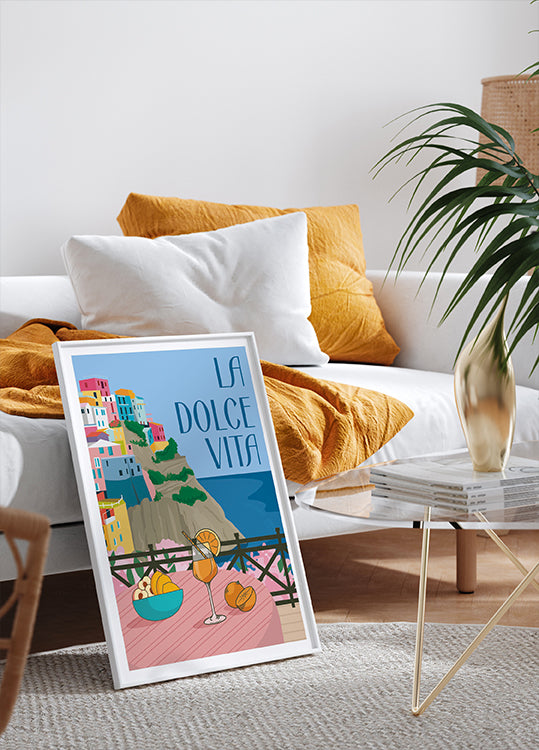 La Dolce Vita, Italian Coast and Aperitivo Plakat - Posterbox.dk