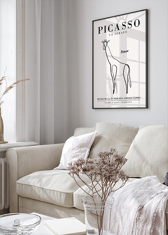 La Girafe, Pablo Picasso Plakat - Posterbox.dk