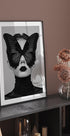 Lady with Black Butterfly Mask Plakat - Posterbox.dk