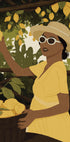 Lemon Garden Woman, Summer Citrus Harvest Plakat - Posterbox.dk