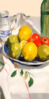 Lemons and Tomatoes, rustic kitchen still life Plakat - Posterbox.dk