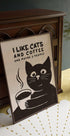 Like Cats and Coffee Plakat - Posterbox.dk